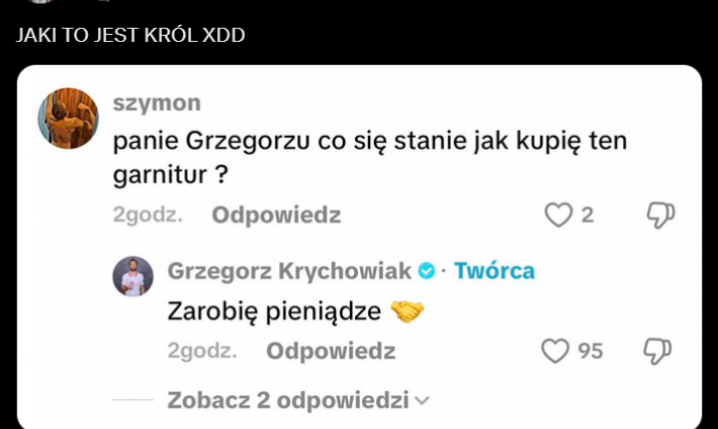 ODPOWIEDŹ Grzegorza Krychowiaka na pytanie kibica, który chce kupić jego garnitur xD